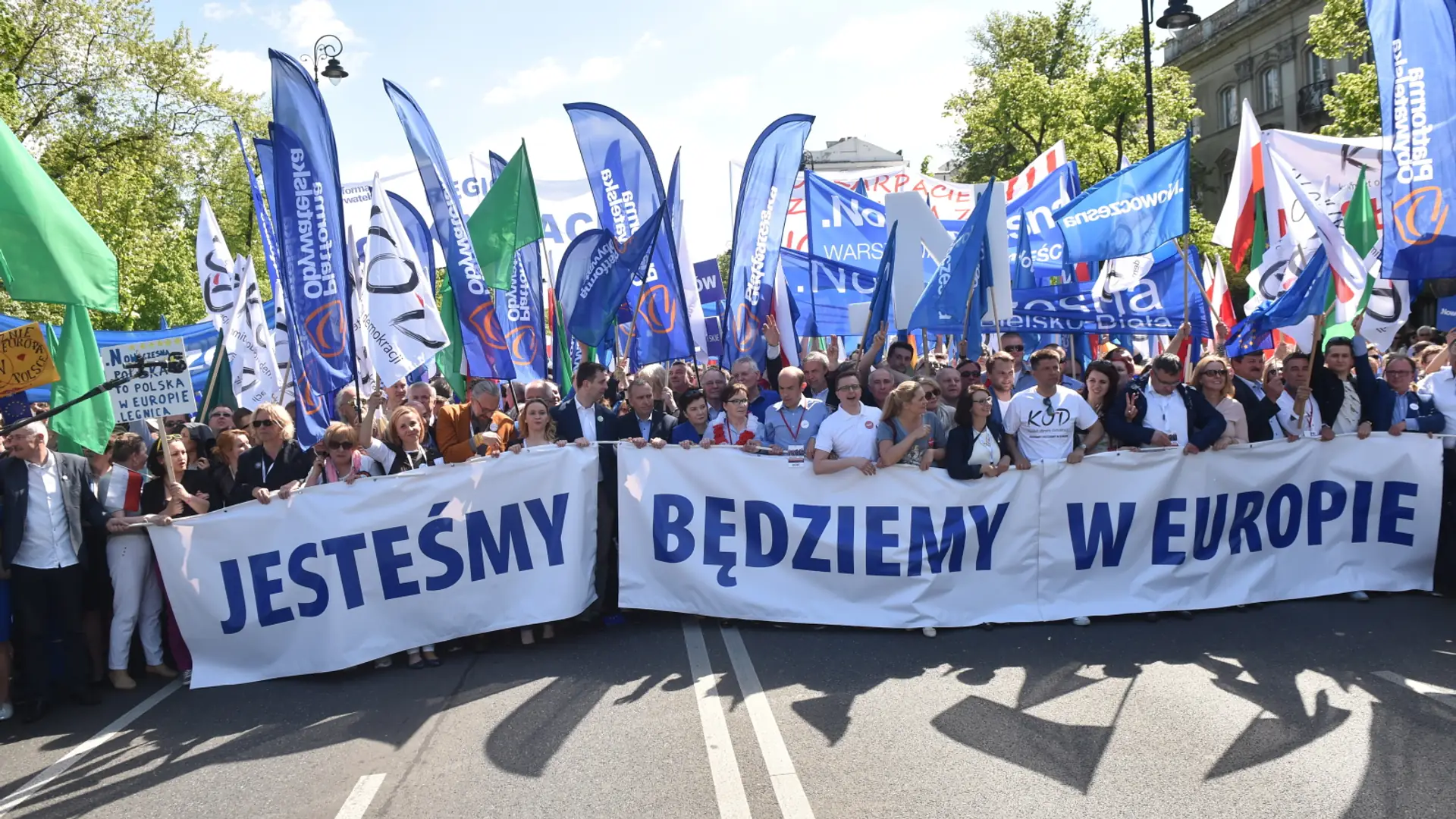 "Jarek, chłopie, jesteśmy w Europie!". Oto najlepsze reakcje sieci na majową manifestację KOD