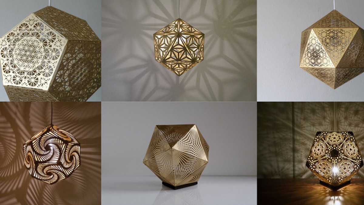 Geometryczne wzory, oryginalne materiały - warto zwrócić uwagę na te lampy. Niektóre z nich można powiesić, inne genialnie prezentują się na podłodze.