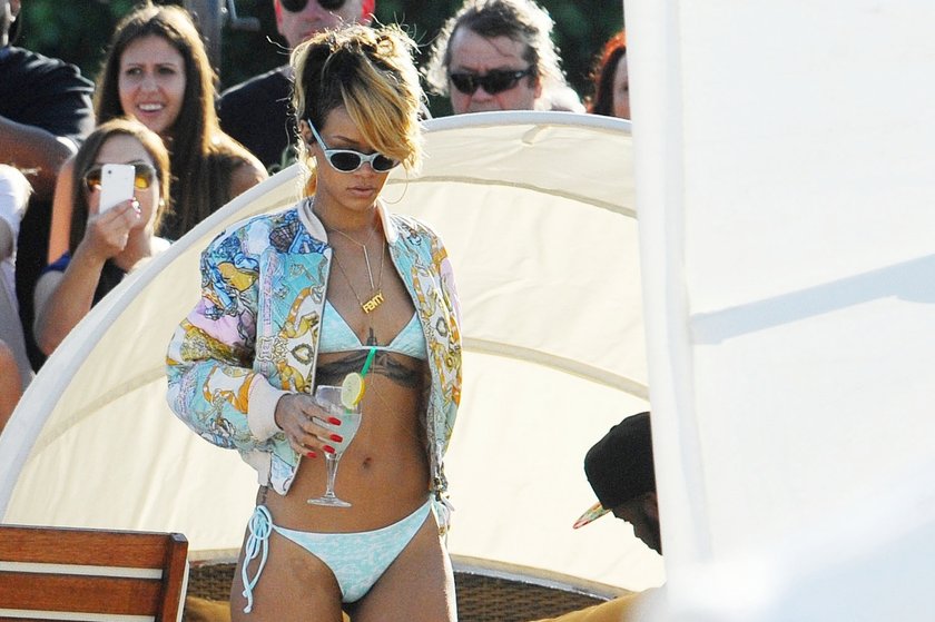 Rihanna na plaży w Sopocie