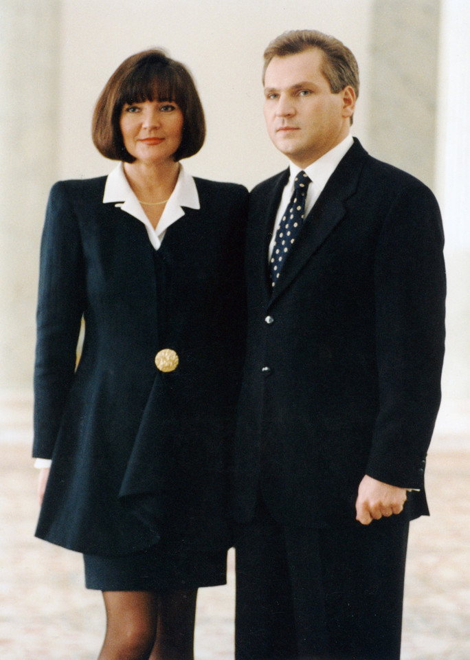 Jolanta i Aleksander Kwaśniewscy, rok 1995 