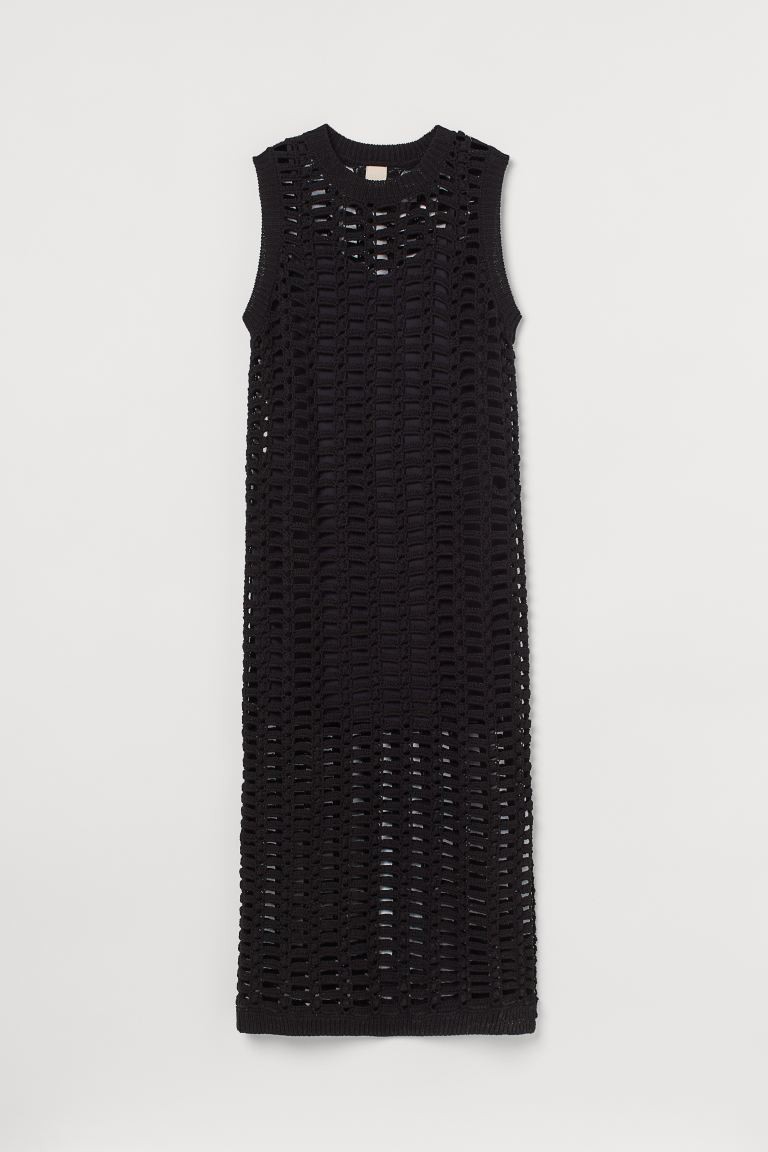 Schwarzes Häkelkleid von H&M für 79.95 Franken. 