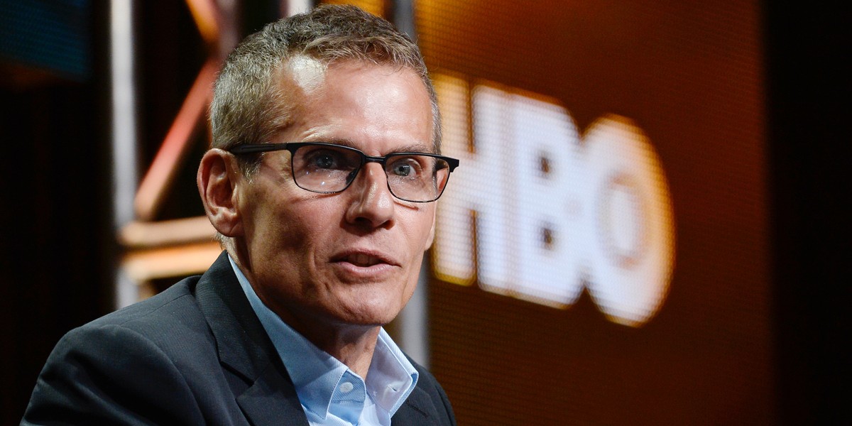 HBO's president of programming, Michael Lombardo, speaks during HBO's portion of the 2014 Television Critics Association's cable summer press tour in Beverly Hills, California, on July 10, 2014.