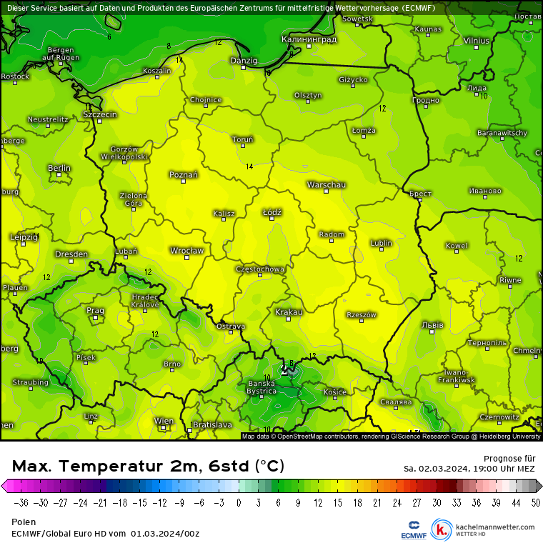 W całej Polsce będzie ponad 10 st. C