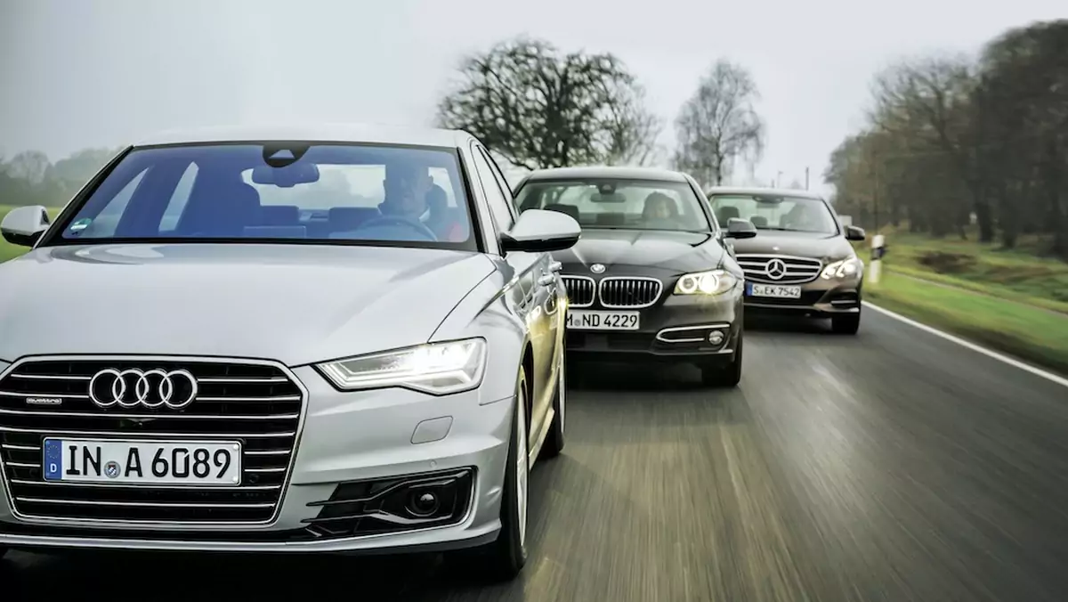 Audi A6, BMW serii 5, Mercedes klasy E