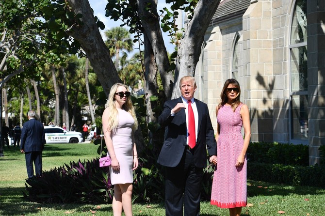 Tifani Tramp, Donald i Melanija Tramp