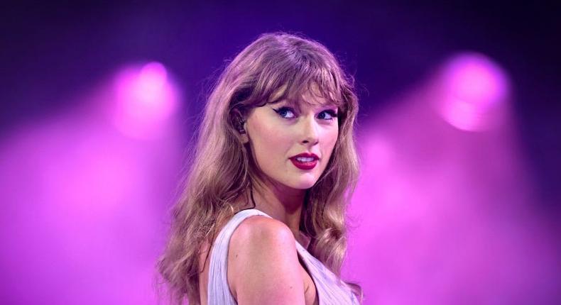 Swift at a stop on The Eras Tour in London.Gareth Cattermole/TAS24/Getty Images