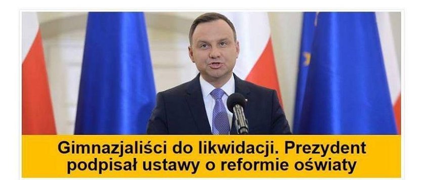 Duda podpisał ustawę o edukacji. Internauci się śmieją MEMY