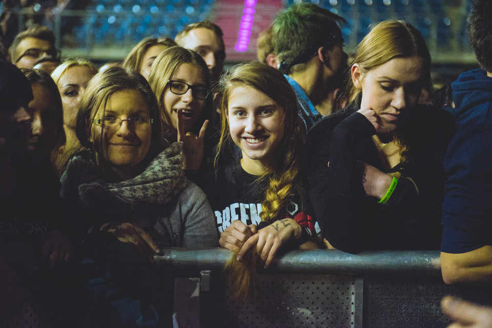 Koncert Green Day w Krakowie - zdjęcia publiczności