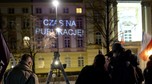 Całonocny protest przed Kancelarią Premiera
