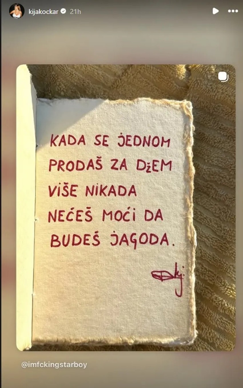Kija Kockar urnisala Slobu Radanovića nakon njegovih prozivki u emisiji uživo