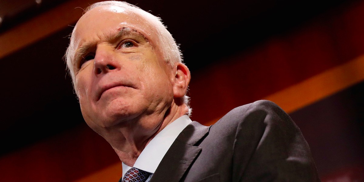 John McCain just gave a big boost to the GOP tax bill