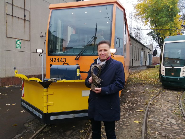 Prezes MPK Zbigniew Papierski z nagrodą Targów 