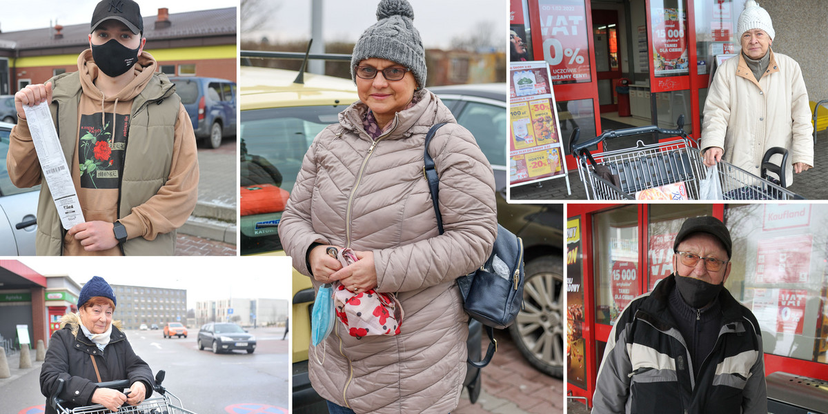 Entuzjazm premiera nie udziela się Polakom, z którymi rozmawiał po zakupach 1 lutego Fakt.