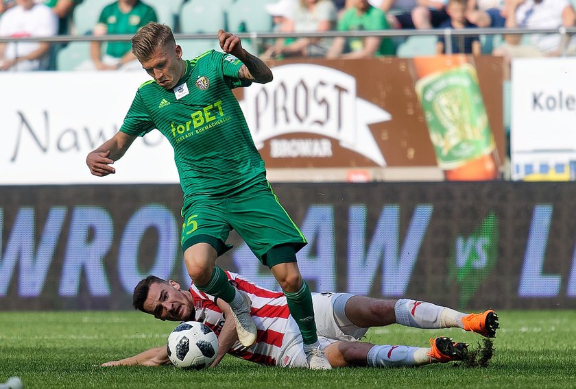 Pilka nozna. Ekstraklasa. Slask Wroclaw - Cracovia Krakow . 21.07.2018