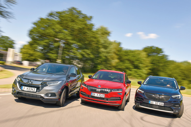 Porównanie: Honda HR-V, Opel Crossland X i Skoda Karoq