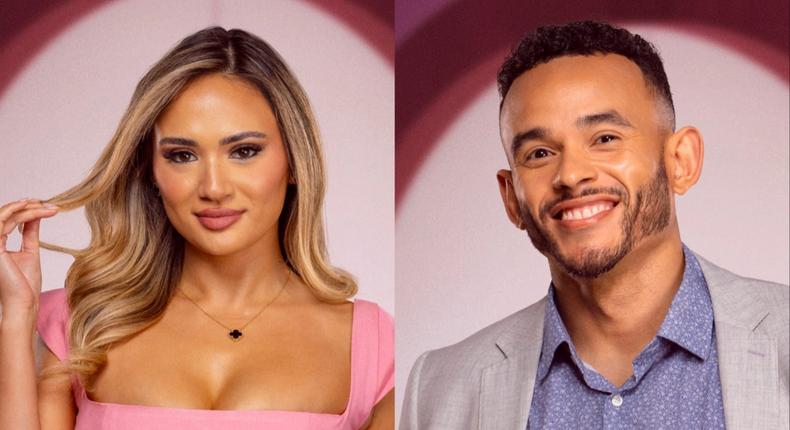 Love Is Blind: UK contestants Jasmine and Bobby get engaged in episode two.Courtesy of Netflix / Tom Dymond