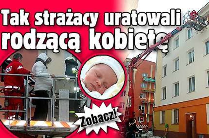 Tak strażacy uratowali rodzącą kobietę. Zobacz! 