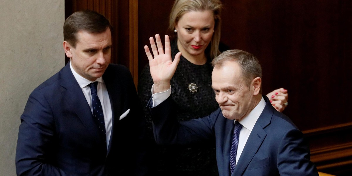 Donald Tusk na Ukrainie