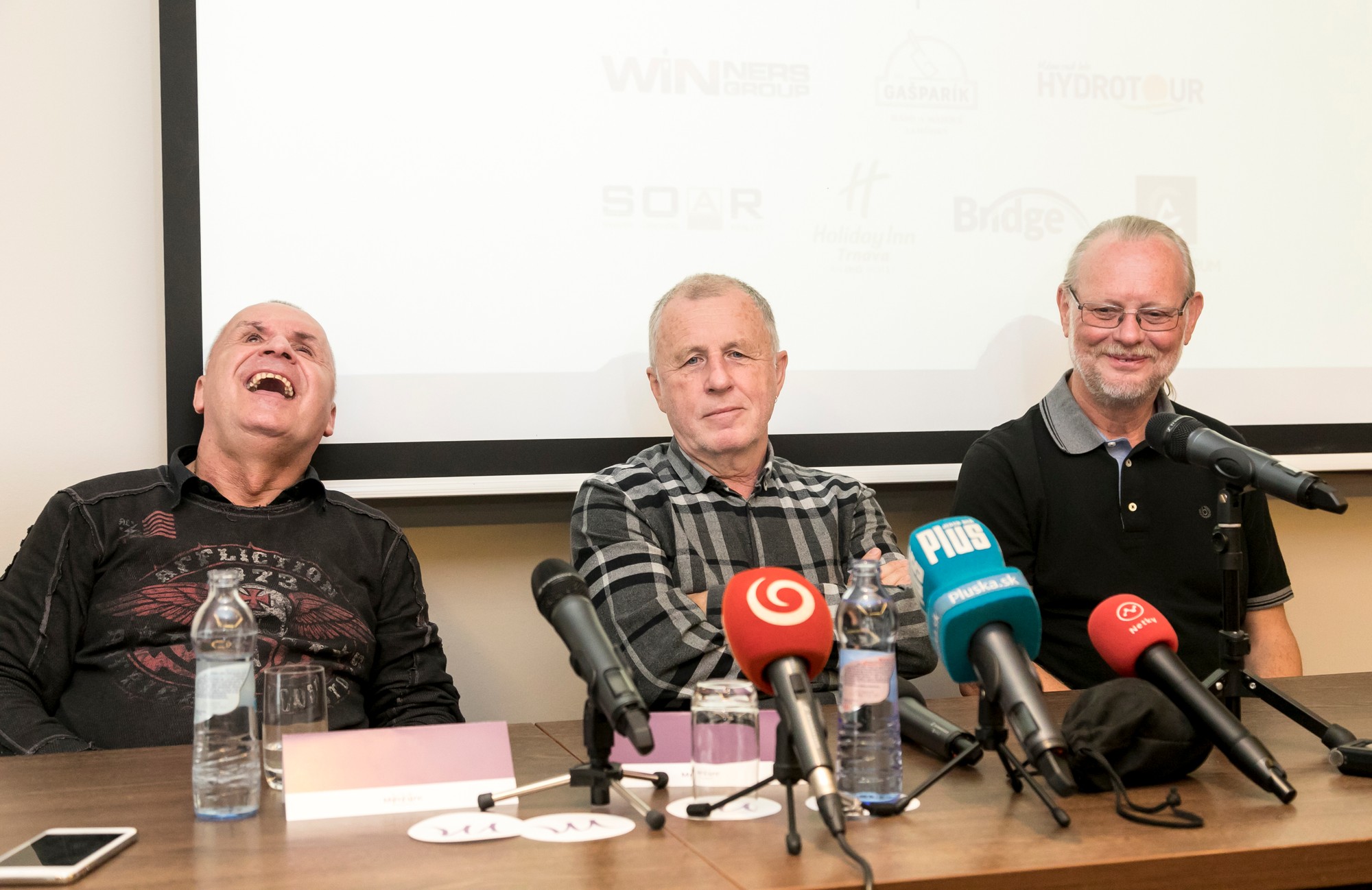 Jožo Ráž, Ján Baláž a Vašo Patejdl.