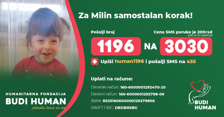 Fondacija "Budi human" za Milu Žeželj