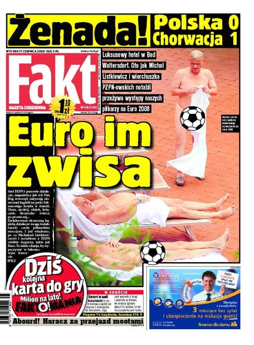 Polskie gazety komentują koniec marzeń o Euro