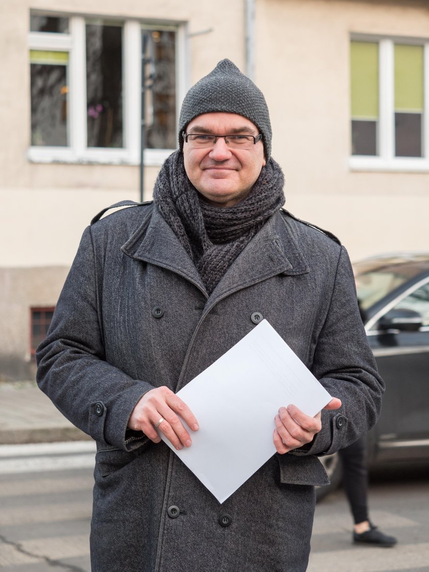 Protest kierowców. Blokowali ulice przy Urzędzie Miasta Łodzi