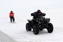 Snowkite na zamarzniętym Zalewie Wiślanym