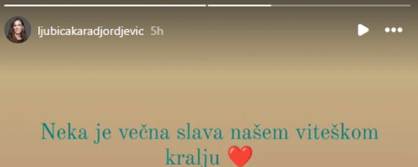 Ljubica na Instagramu