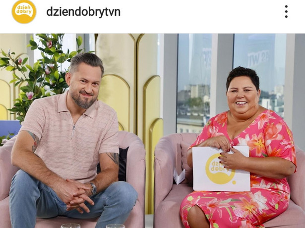 Dorota Wellman i Marcin Prokop w studiu Dzień Dobry TVN