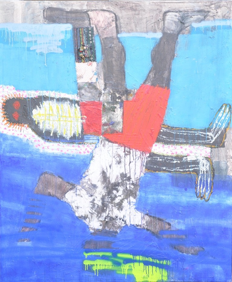 Bob-Nosa Uwagboe, "Man drowning" (2019)