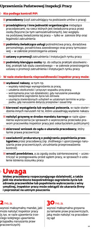 Uprawnienia Państwowej Inspekcji Pracy