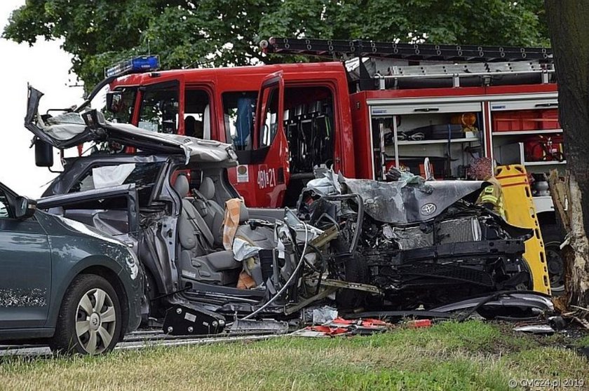 Jeziorki, gmina, Strzelno, wypadek, policja