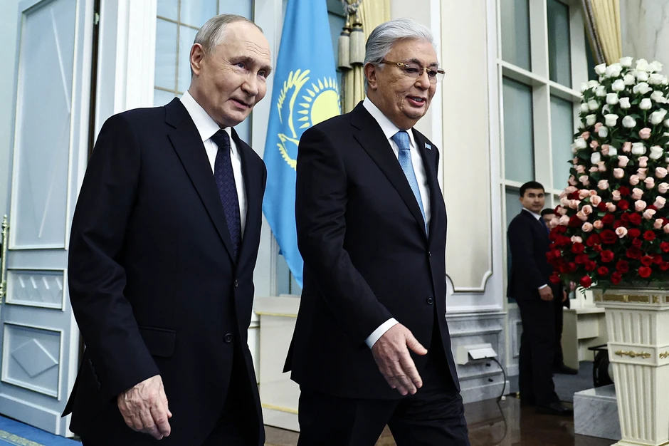 Vladimir Putin i Kasim Žomart Tokajev u Astani 27. novembra