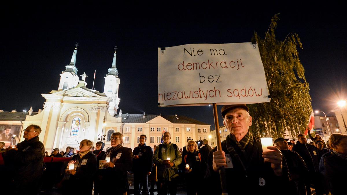 Protest  Wolne s?dy  w Warszawie
