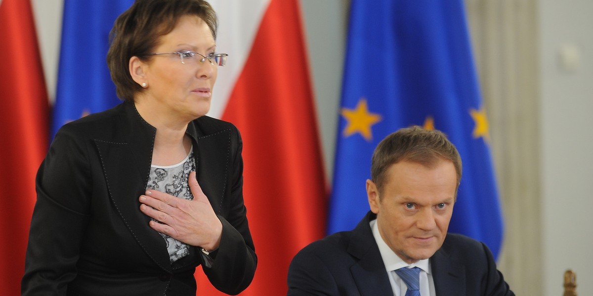 Ewa Kopacz i Donald Tusk