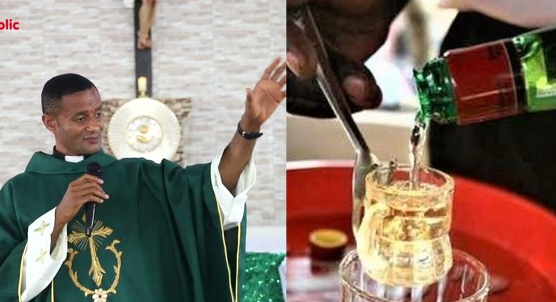 Father Oluoma Chinenye John talks about drinking alcohol