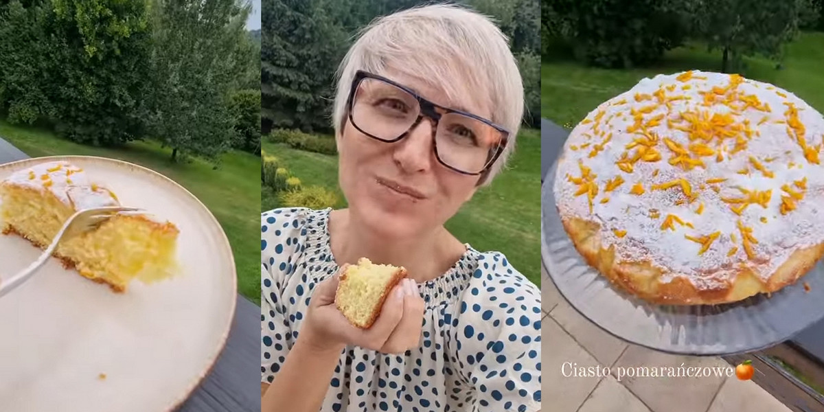 Magda Steczkowska pokazała, jak zrobić proste i tanie ciasto pomarańczowe.