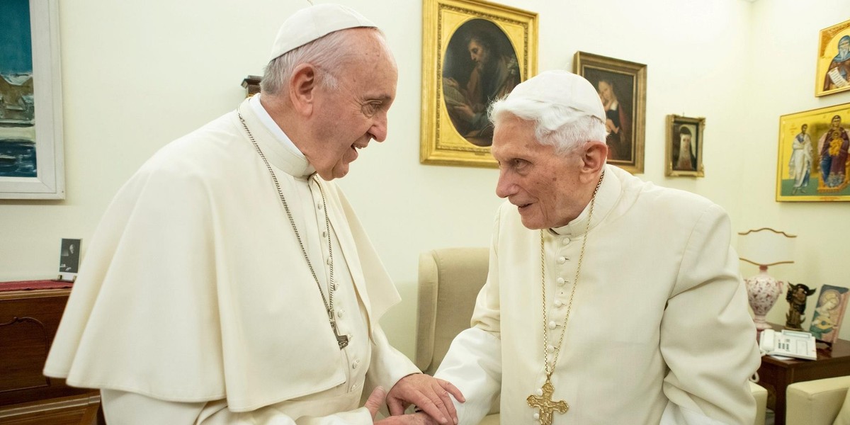 Papież Franciszek i Benedykt XVI