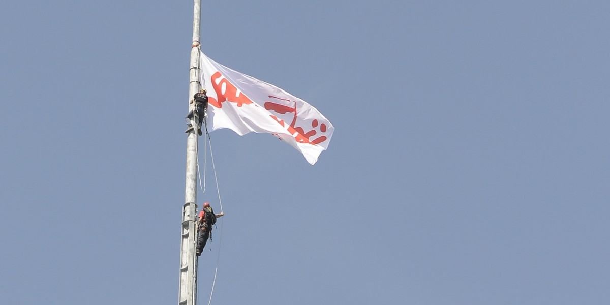 Flaga Solidarności znów zawiśnie na Iglicy