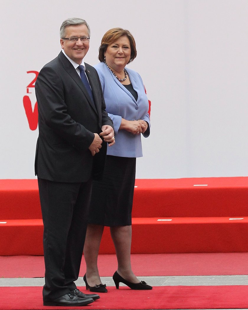 Prezydent Bronisław Komorowski i pierwsza dama Anna Komorowska