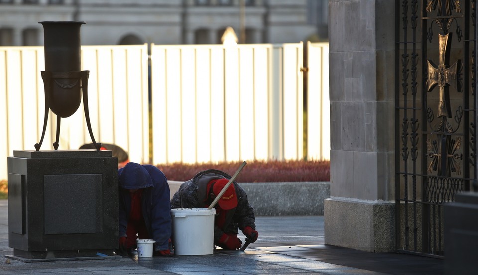 Remont placu Piłsudskiego