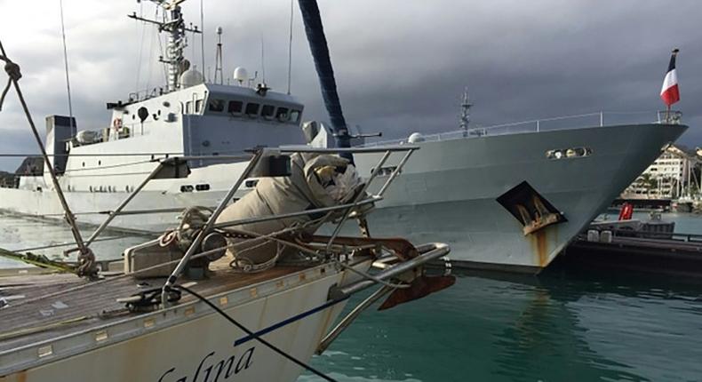 The French navy intercepted the yacht Afalina carrying 1.46 tonnes of cocaine with an estimated street value of US$256 million