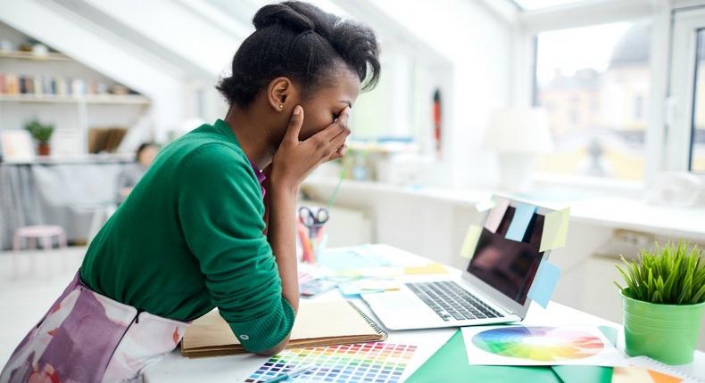 Stressed lady(courtesy)