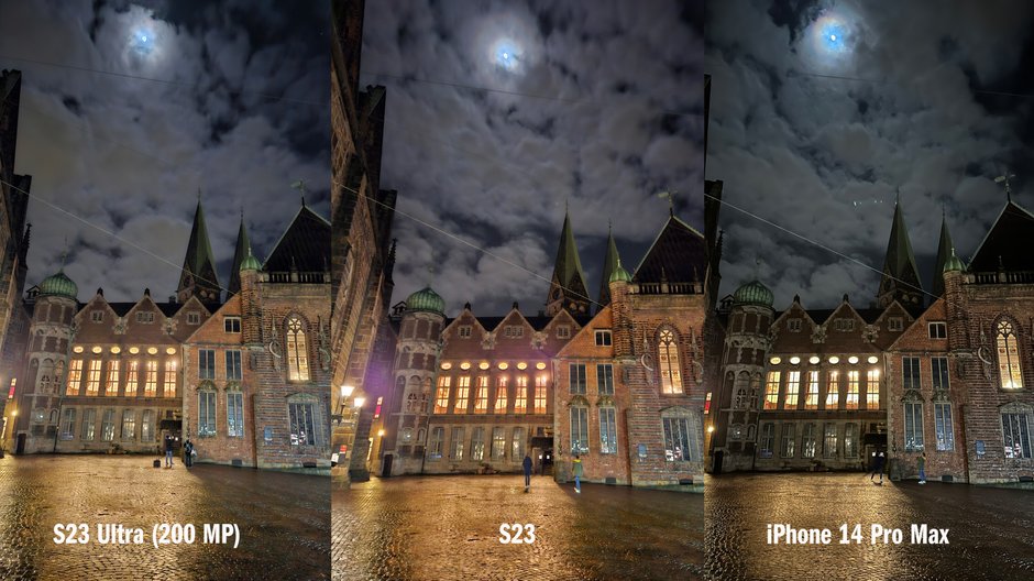 Zdjęcia nocne z S23 Ultra, S23, iPhone 14 Pro Max: Tutaj wszystkie trzy smartfony zapewniają dobry obraz