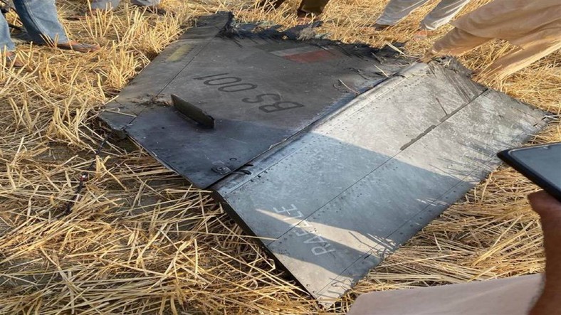 Fragment strąconego Rafale