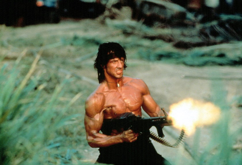 Sylvester Stallone  w filmie "Rambo"