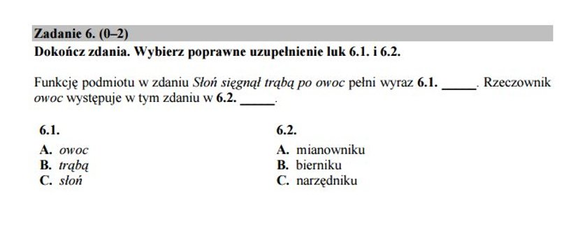 Pierwszy poważny sprawdzian 6-klasistów