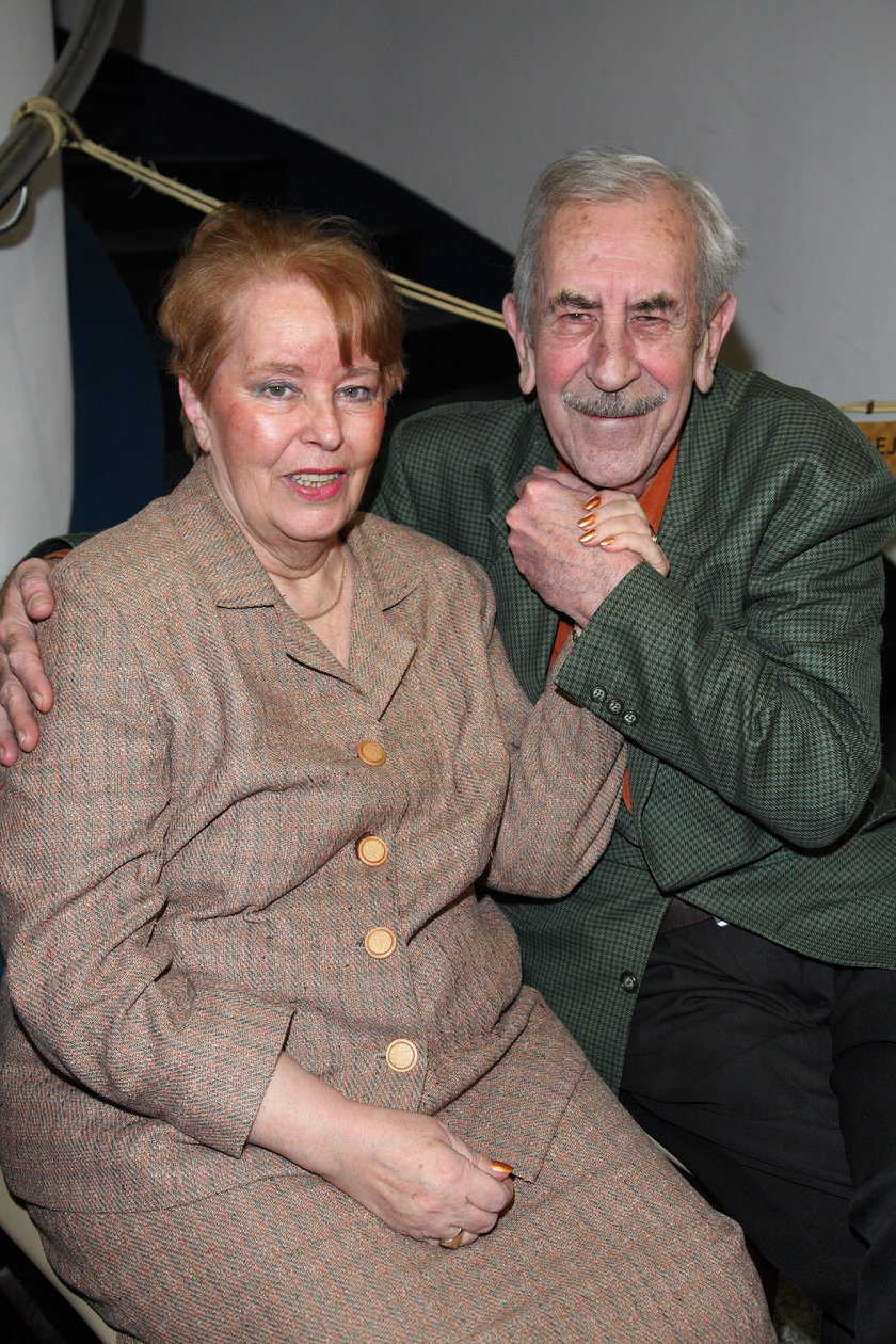 Jan Kobuszewski z żoną