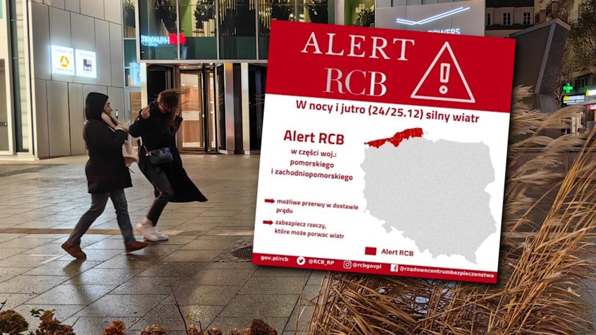 Alert RCB dla Pomorza. Uwaga na wichury, lepiej nie wychodzić z domu