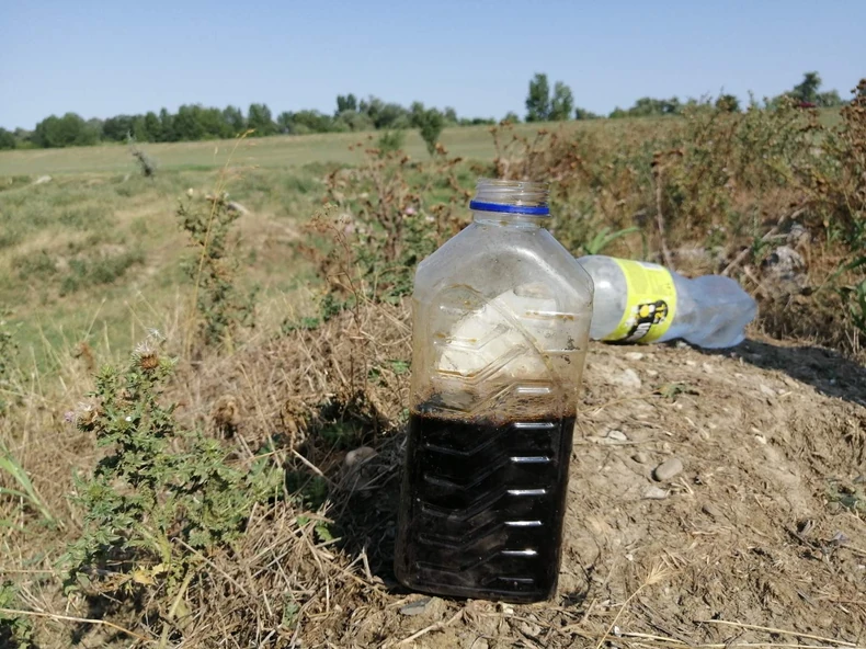 Nepoznat sastav tečnosti koja se nalazi u blizini Dunava
